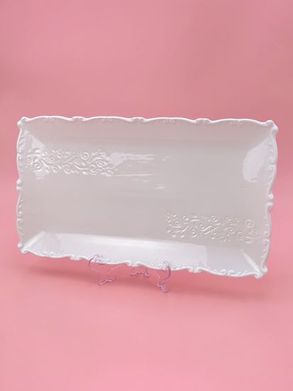 Блюдо прямоугольное 34,5х19,5 см. набор 4 шт. "Орнамент"