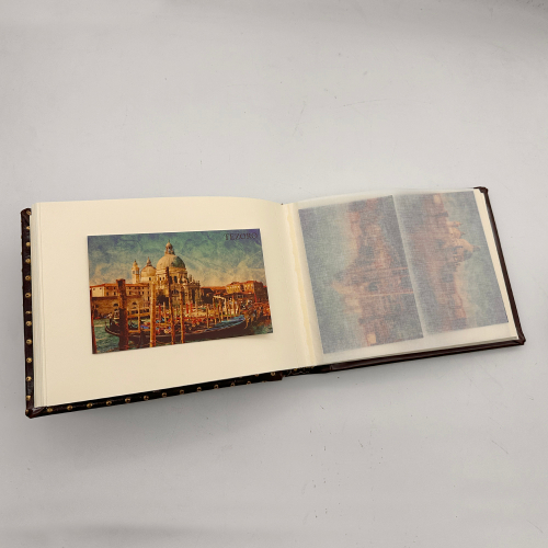 Кожаный фотоальбом "Лилия Флоренция" 17 * 23