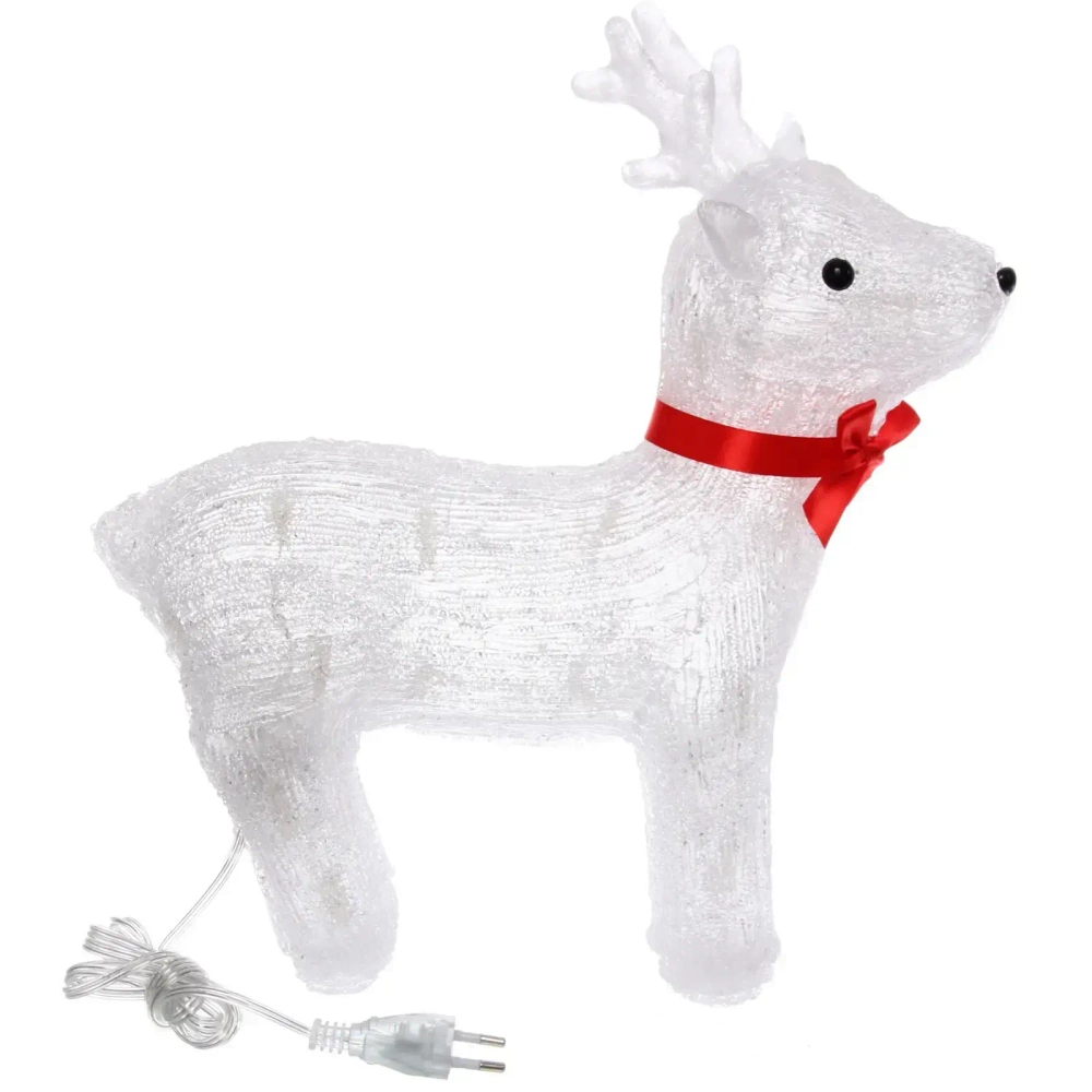 Фигура светодиодная «Маленький олень» 33*13*36 см, 30 лампы LED, (авторежим), 220V, Белый