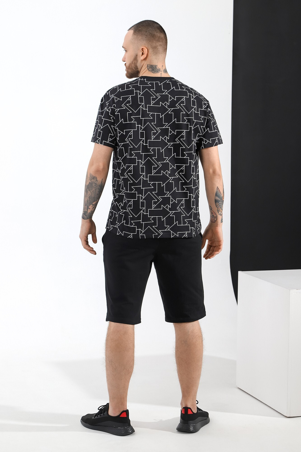 Пижама мужская шорты+футболка КП-087