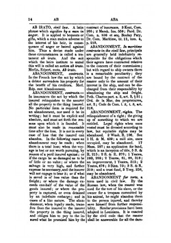 A law dictionary: adapted to the Constitution and laws of the United States of America, and of the several states of the American union : with references to the civil and other systems of foreign law. Vol. 1 | Bouvier John