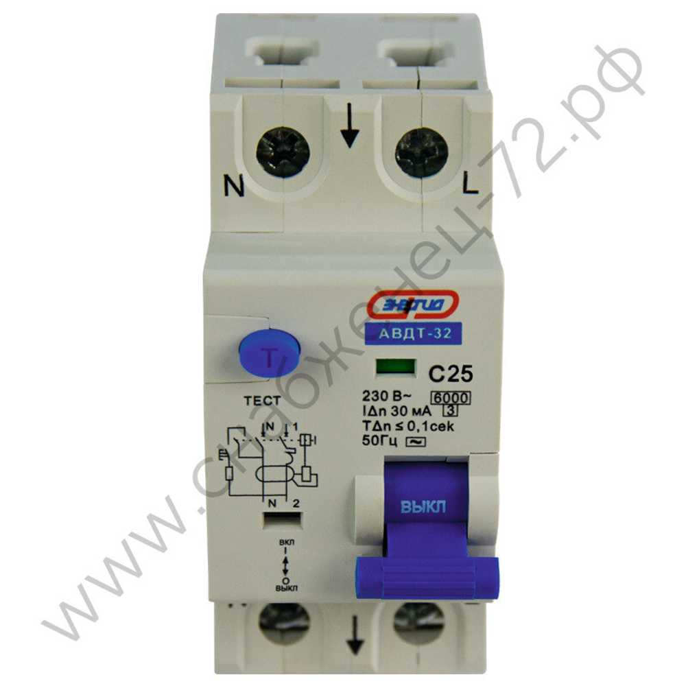 Автоматические выключатели дифференциального тока Энергия АВДТ-32