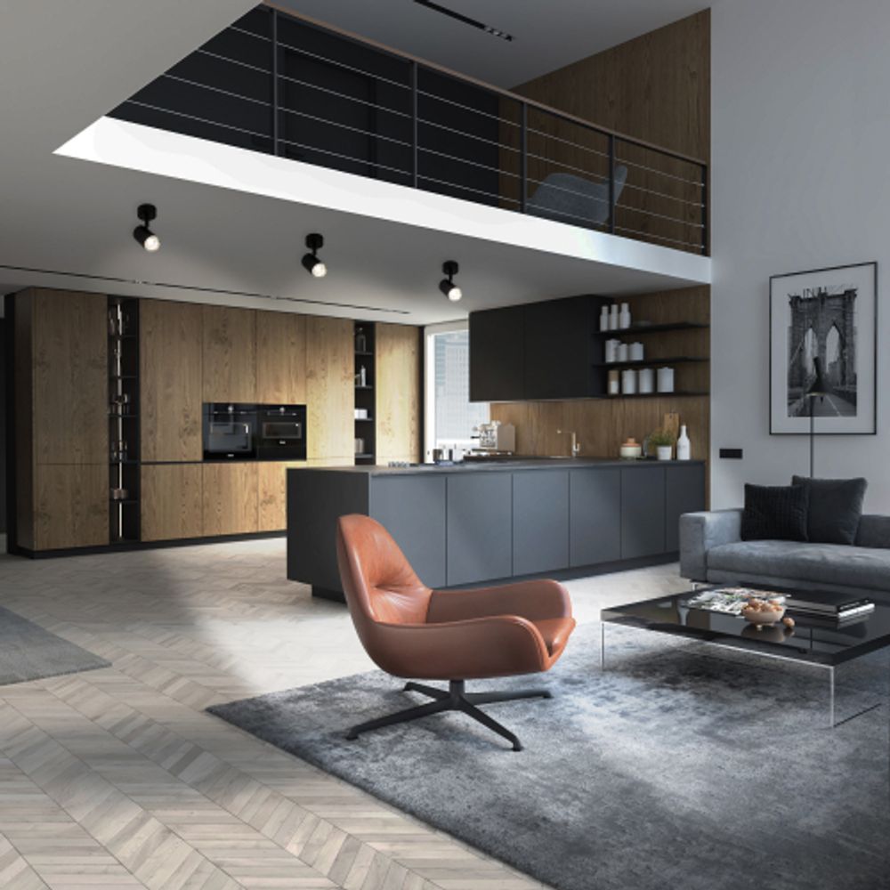 Светильник настенно-потолочный спот ЭРА OL35 BK MR16 GU10 IP20 черный, хром