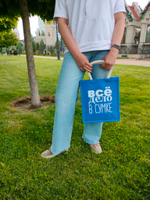 Женская сумка-шоппер джутовая.