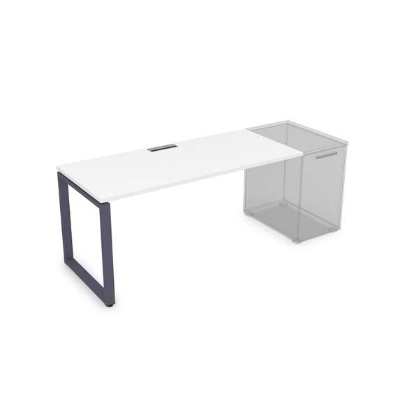 СДТ-О.974 Стол рабочий прямолинейный, приставной (1600*700*750)