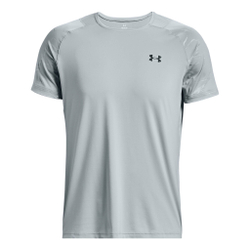 Мужское теннисное поло Under Armour Rush Emboss T-Shirt Men - Light Blue