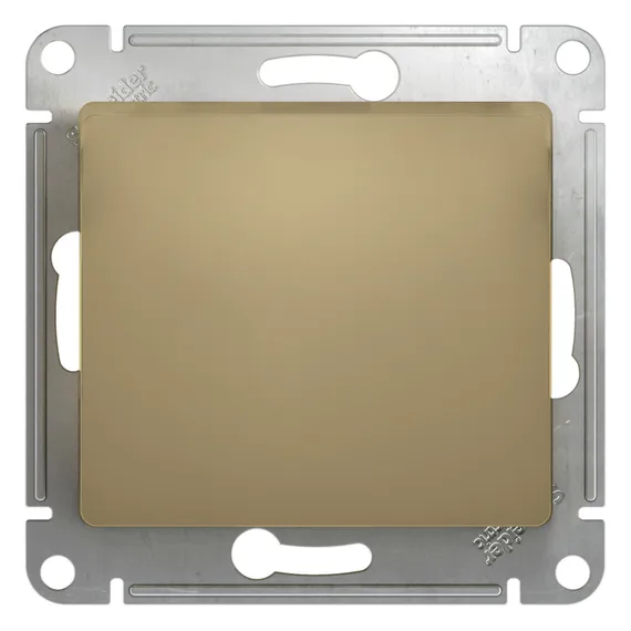 Кнопка нажимная 1-кл. СП Glossa 10А IP20 (сх. 1) 10AX механизм титан SE GSL000415