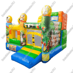 Детский надувной батут "Попугайчики и их друзья", размер 3,5*3*2,7 м