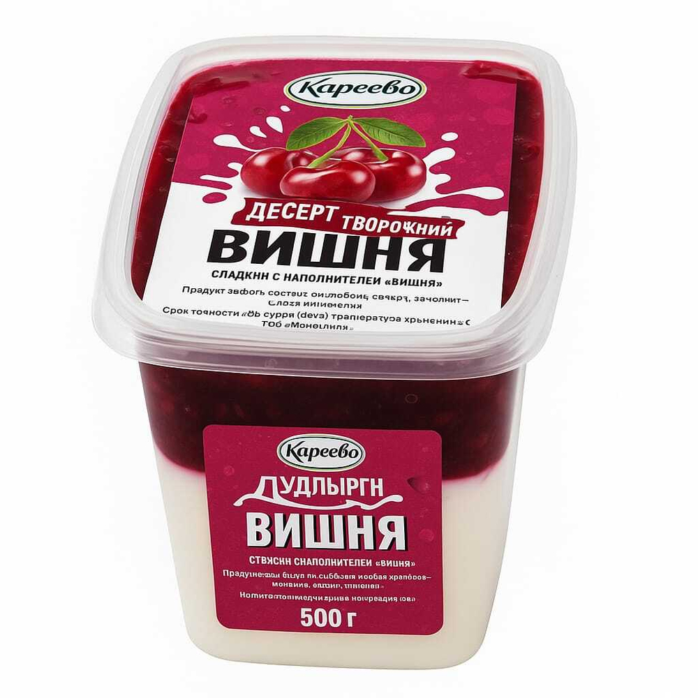 Творожный десерт Киреево Вишня 500 гр