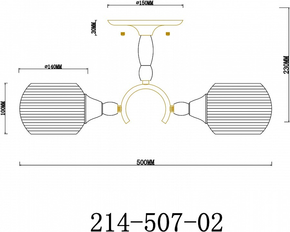 Светильник на штанге Velante 214-507-02