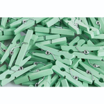 Прищепки-мини д/бокала[500шт];сосна;,L=30,B=8мм;бирюз. (Цвет: бирюзовый)