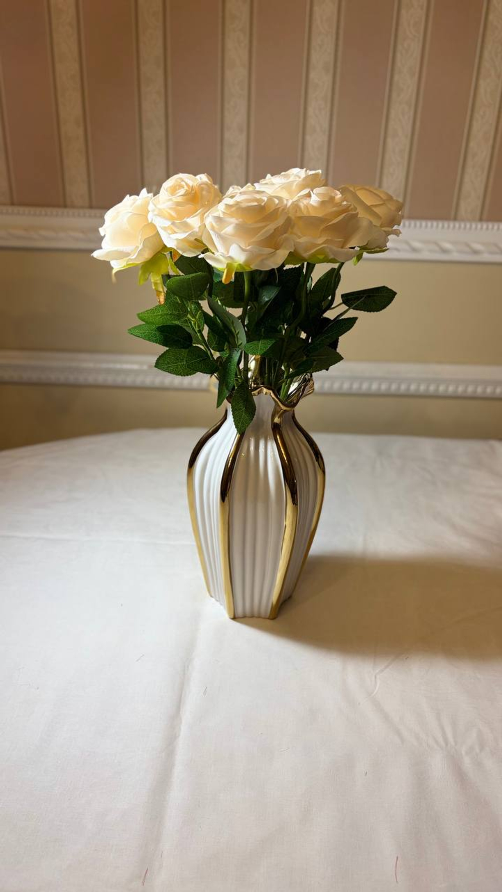 45 см розы светло желтые