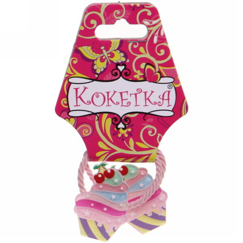 Резинки для волос 2 шт детские «Puppi- Пироженое», микс 4 цвета, d-3 см