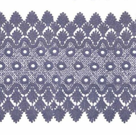 3AR807 Кружево матовое гипюр 17см*9,14м (240 лаванда)