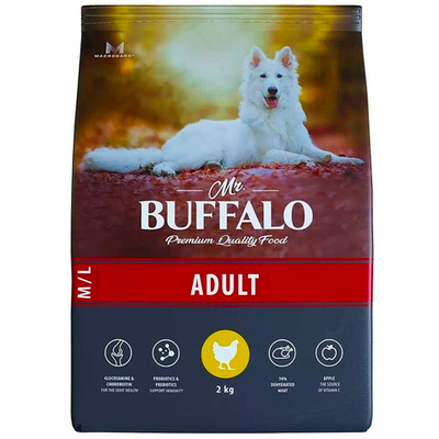 Mr.Buffalo корм для собак средних и крупных пород с курицей (Adult M/L Chicken)