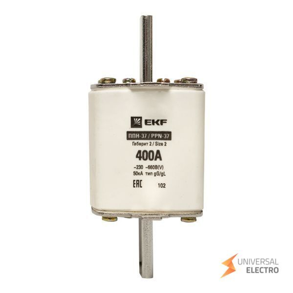 Плавкая вставка ППН-37 400/400А габарит 2 EKF