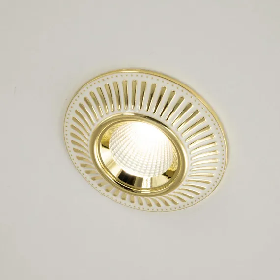 CLD042NW2 Дзета Белый+Золото Св-к Встр. 7W*3500K