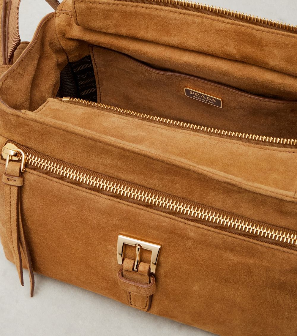 Сумка Prada Explore Medium Suede Shoulder "Cinnamon"