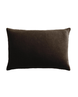 Zara Home наволочка декоративная из льна, коричневый, 40x60 см