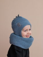 Шапка весенняя/осенняя вязаная ОРЕО (Деним)