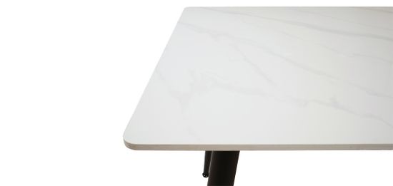 Стол ВИКО керамика, белый глянец Т11мм, 140-80-76 см