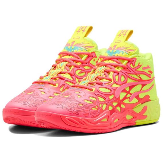 PUMA MB.04 Баскетбольные кроссовки MID Топ Красный желтый Мужские