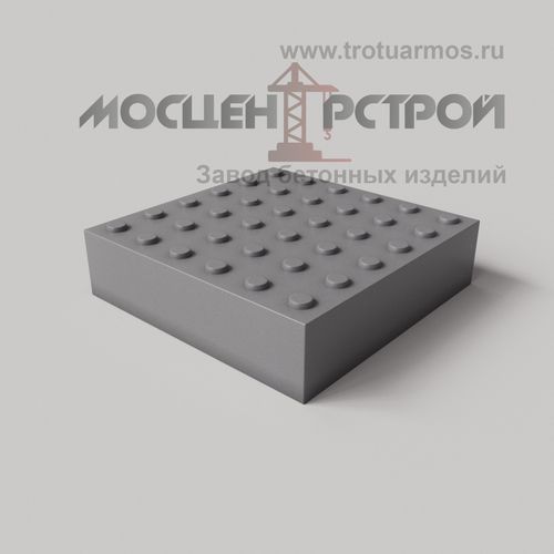Тактильная Плитка 300х300х80 Конусный риф в Линейном порядке
