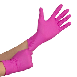 Перчатки нитриловые одноразовые размеры S, M, L (1 пара)