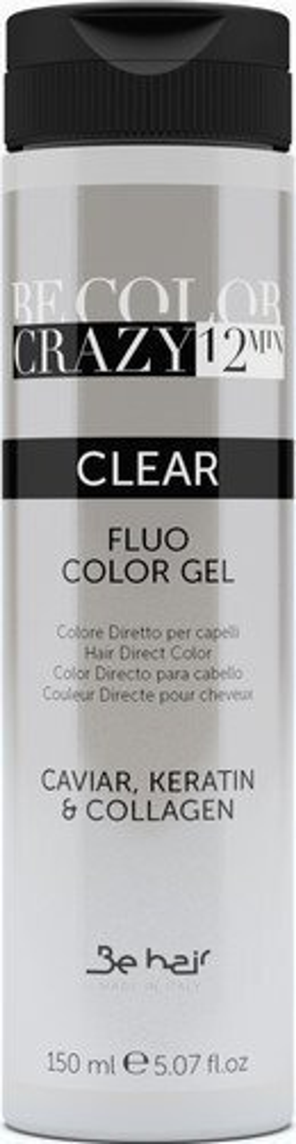 Be Hair Люминесцентный гель-краситель для волос прямого действия без аммиака - Be Color Crazy 12 Minute, 150мл
