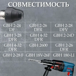 Съемный патрон для перфоратора BOSCH GBH 2-26
