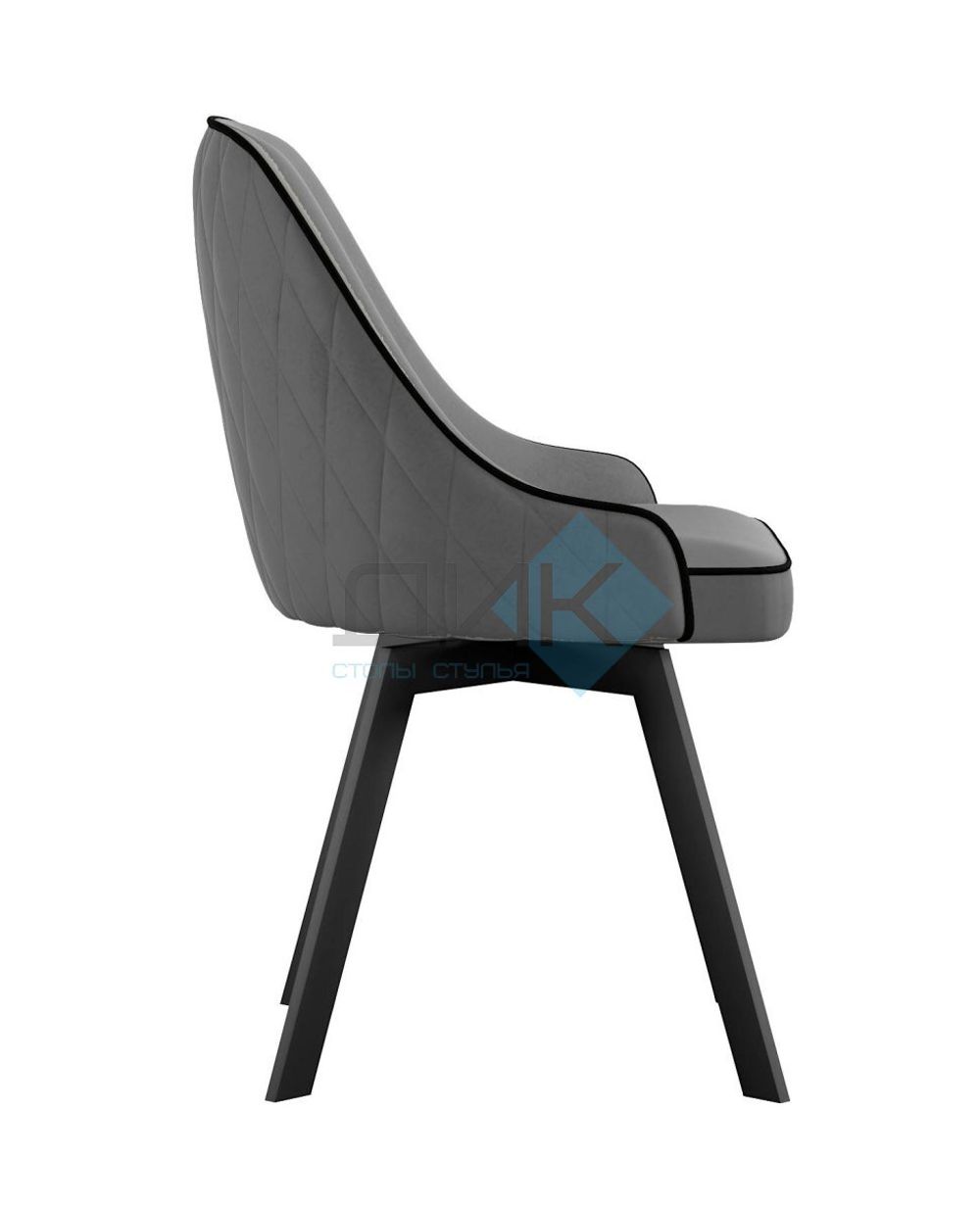 Стул DikLine 266М поворотный опоры чёрные