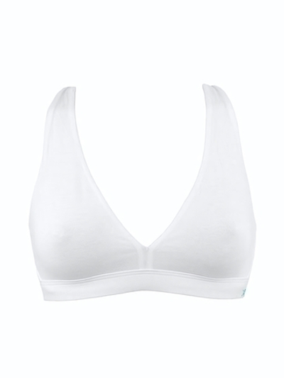 Бюстгальтер-топ с мягкими чашками (Размер: 5B) (Цвет: белый)