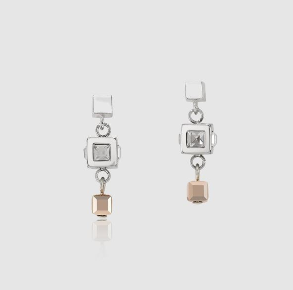 Серьги Coeur de Lion Silver-Rosegold 5037/21-1723