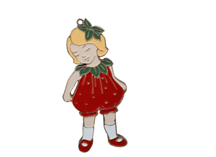 Елочная игрушка Девочка клубничка