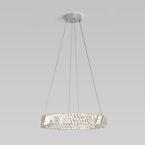 Подвесной светильник с хрусталем 101004 LED никель хрусталь Strotskis