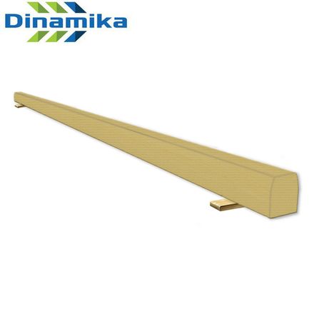 Бревно гимнастическое 5 м покрытие ковролин (на низких опорах дерево)