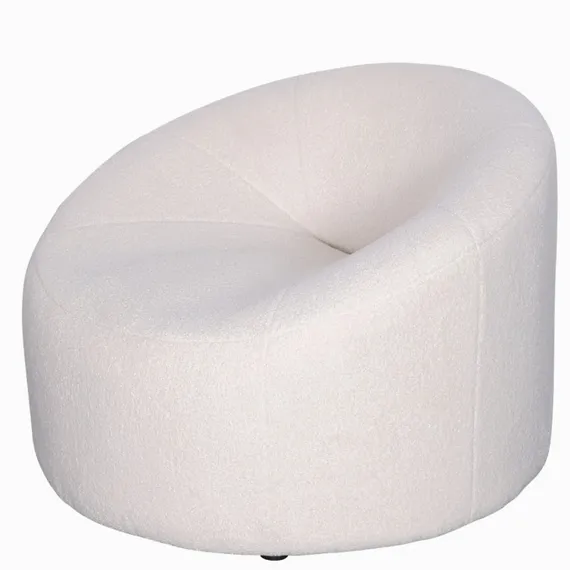 Лаунж-кресло Bond, белая байковая ткань