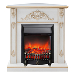 Каминокомплект Real Flame Anita Corner WT с очагом Fobos Lux Black RC (угловой)