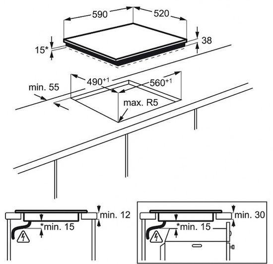 Электрическая варочная панель Electrolux EHF 96547 SW