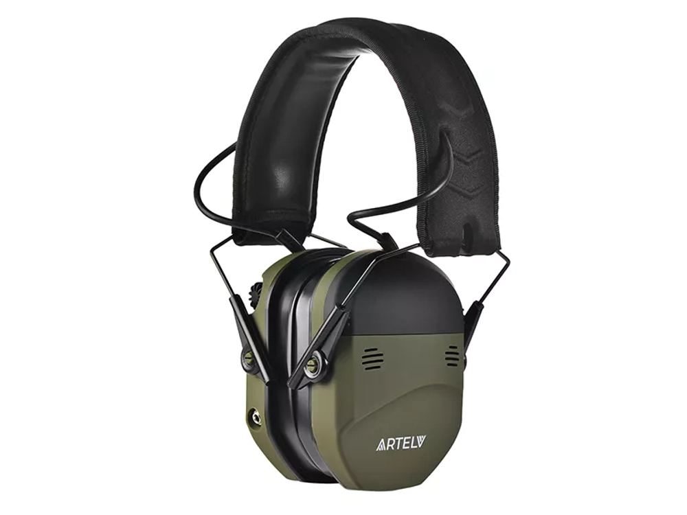 Активные наушники ARTELV КРЕЧЕТ II, гелевые амбушюры, зелёные (AKRGG2)