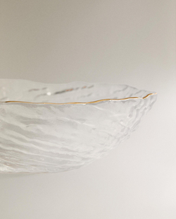 Zara Home миска из стекла, цвет золотой, 13 см