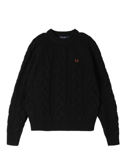 Женский Свитер Cable Knit Mock Neck