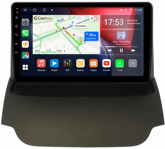 Магнитола для Ford EcoSport 2014-2017 - Canbox 9176 Qled, Android 10, Быстрая, SIM-слот