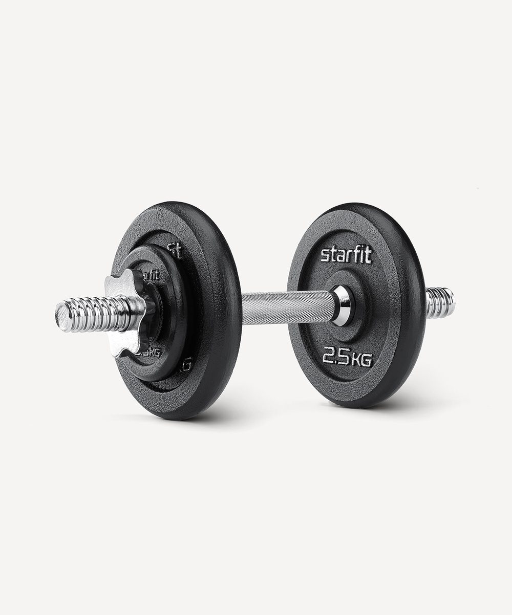 Гантель разборная чугунная в коробке DB-715, 7 кг