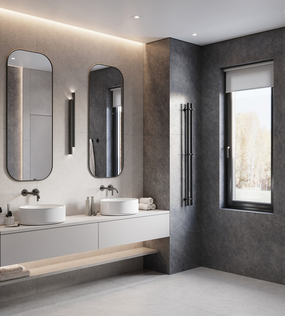 Керамогранит, Creanza, LISTELLO NERO, 1600x800 мм, матовая с микрогранулами