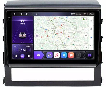 Магнитола для Toyota Land Cruiser 200 2016-2021 (отдельный экран климата) - Carmedia OL-9618 QLed+2K, Android 12, ТОП процессор, CarPlay, SIM-слот