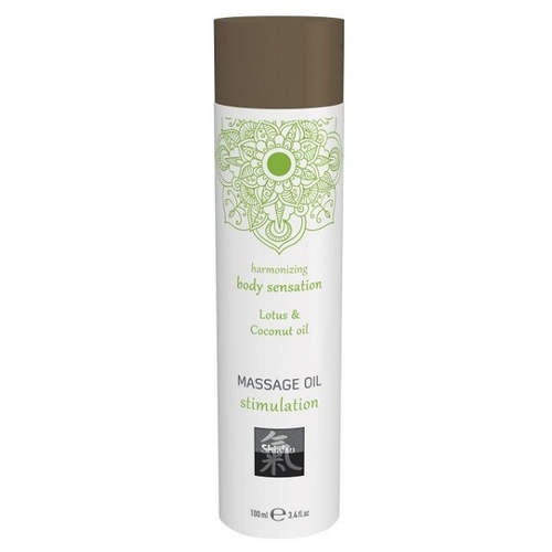 Массажное масло с ароматом лотоса с добавлением кокосового масла Shiatsu Massage Body Oil 100мл