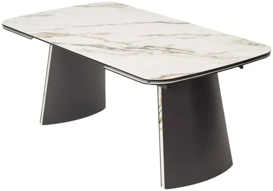 Стол VALDEMAR 180 KL-188 итальянская керамика, стекло/ каркас темно-серый/Kl-188