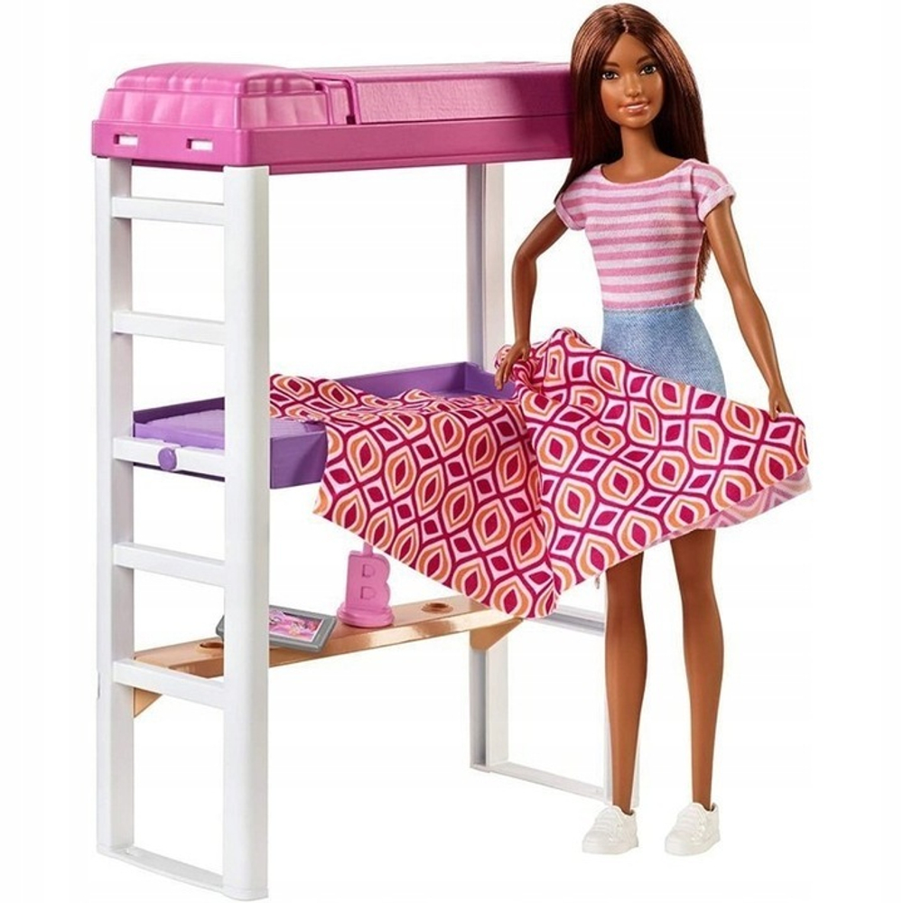 Кукольная мебель Глория 2314 Спальня Барби - кровать с балдахином