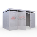 Площадка для сбора мусора Перфо на 3 бака